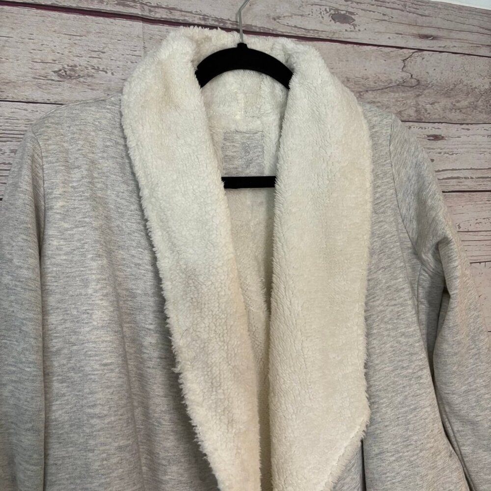 Gaiam Sweater Wrap Fleece Lined Cardigan Jacket‎ Large - Picture 4 of 9